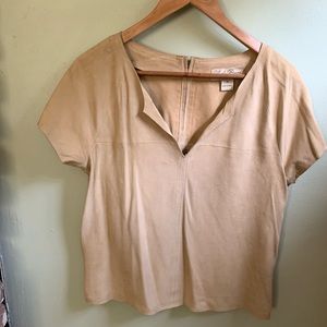 Suede T Shirt